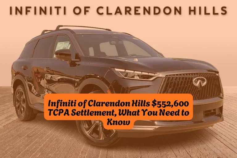 Infiniti of Clarendon Hills $552,600 TCPA Settlement, Claim Deadline is May 23, 2026