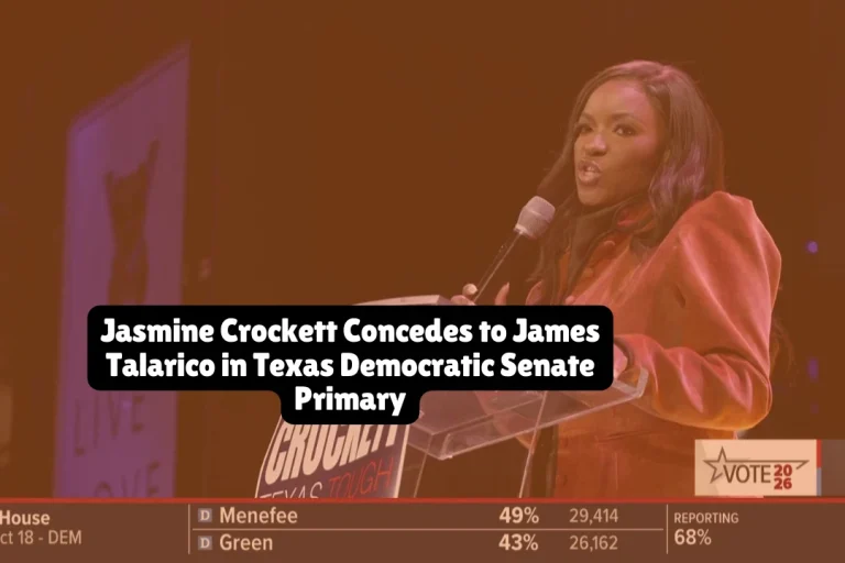 Jasmine Crockett Lawsuit, Jasmine Crocket Concedes to James Talarico in Texas Democratic Senate Primary