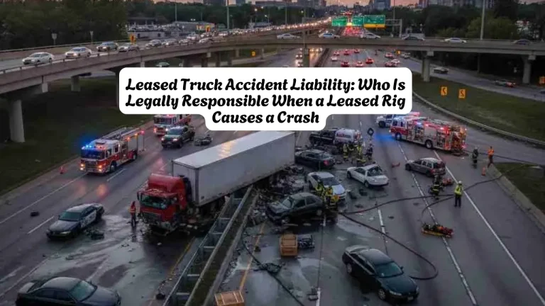 Leased Truck Accident Liability Who Is Legally Responsible When a Leased Rig Causes a Crash