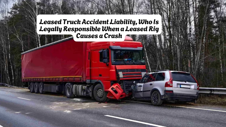 Leased Truck Accident Liability, Who Is Legally Responsible When a Leased Rig Causes a Crash