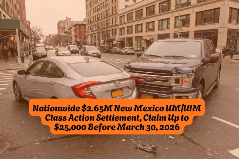 Nationwide $2.65M New Mexico UMUIM Class Action Settlement, Claim Up to $25,000 Before March 30, 2026