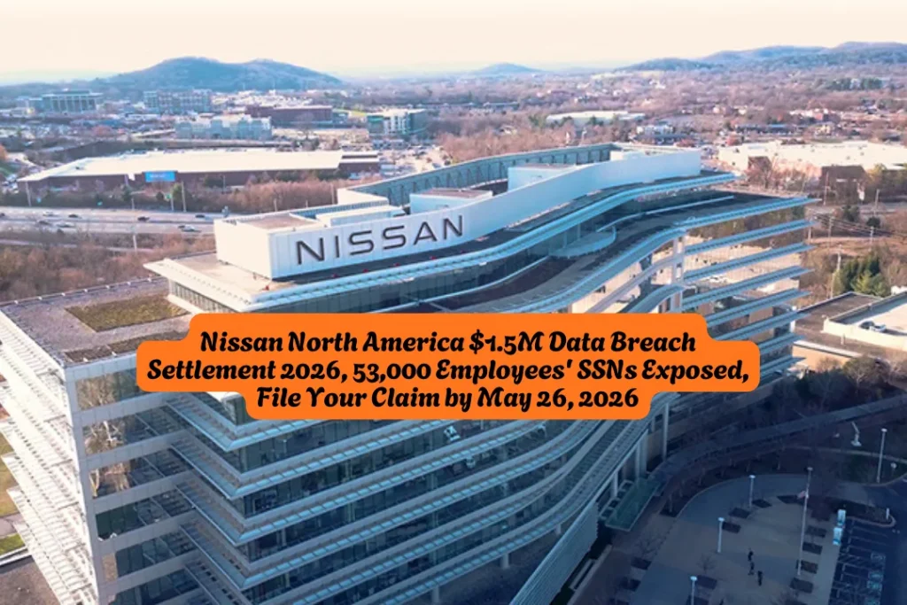 Nissan North America $1.5M Data Breach Settlement 2026, 53,000 Employees' SSNs Exposed, File Your Claim by May 26, 2026