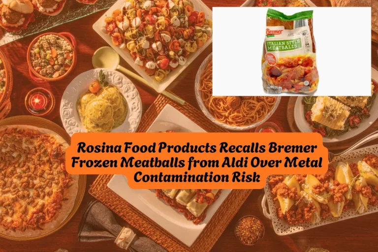 Rosina Food Products Recalls Bremer Frozen Meatballs from Aldi Over Metal Contamination Risk