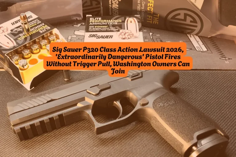 Sig Sauer P320 Class Action Lawsuit 2026, 'Extraordinarily Dangerous' Pistol Fires Without Trigger Pull, Washington Owners Can Join 2 Sig Sauer P320 Class Action Lawsuit 2026, Extraordinarily Dangerous Pistol Fires Without Trigger Pull, Washington Owners Can Join