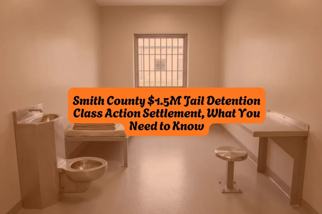 Smith County $1.5M Jail Detention Class Action Settlement, Claim deadline is November 2, 2026