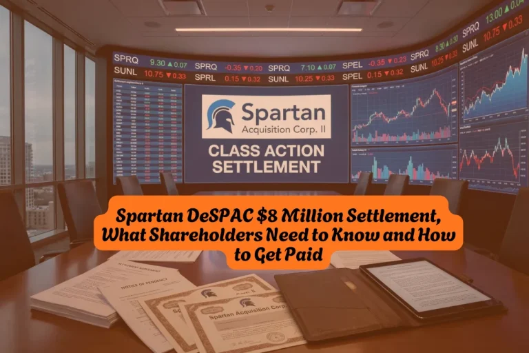 Spartan DeSPAC $8 Million Settlement, What Shareholders Need to Know and How to Get Paid