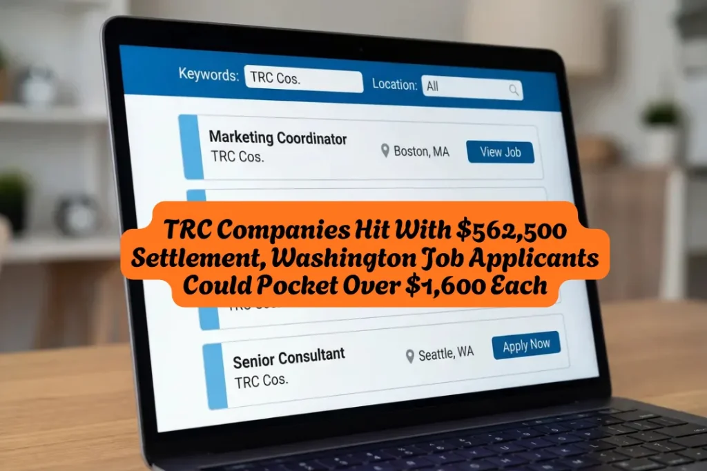 TRC Cos. $562,500 Washington Job Applicant Settlement, Claim Up to $1,635 Before April 28, 2026 Deadline