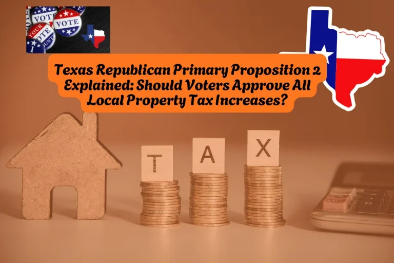 Texas Republican Primary Proposition 2 Explained Should Voters Approve All Local Property Tax Increases