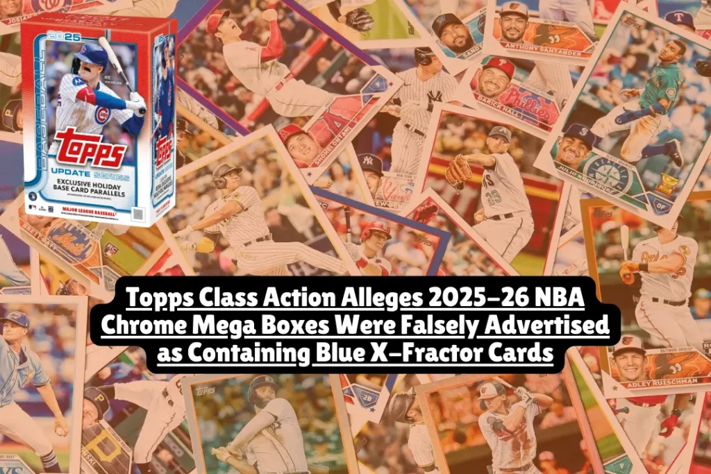 Topps Class Action Alleges 2025-26 NBA Chrome Mega Boxes Were Falsely Advertised as Containing Blue X-Fractor Cards