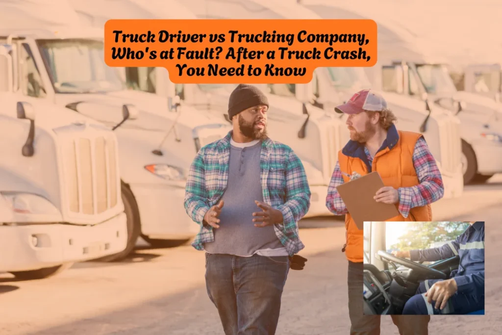 Truck Driver vs Trucking Company, Who's at Fault? After a Truck Crash, You Need to Know 3 Truck Driver vs Trucking Company, Who's at Fault After a Truck Crash, You Need to Know