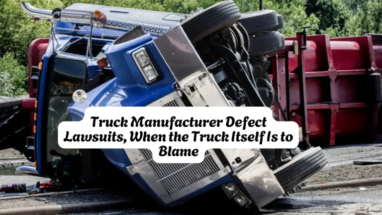 Truck Manufacturer Defect Lawsuits, When the Truck Itself Is to Blame
