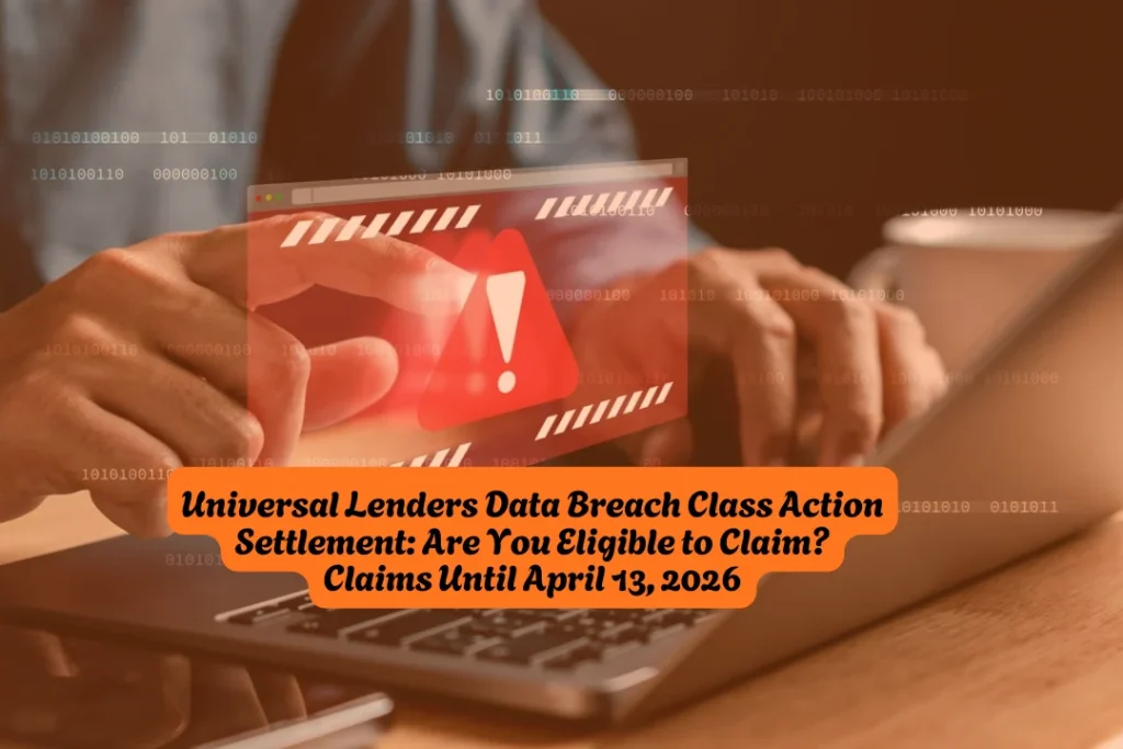 Universal Lenders Data Breach Class Action Settlement, Are You Eligible to Claim Claims Until April 13, 2026