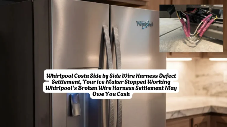 Whirlpool Costa Side by Side Wire Harness Defect Settlement, Your Ice Maker Stopped Working Whirlpool's Broken Wire Harness Settlement May Owe You Cash