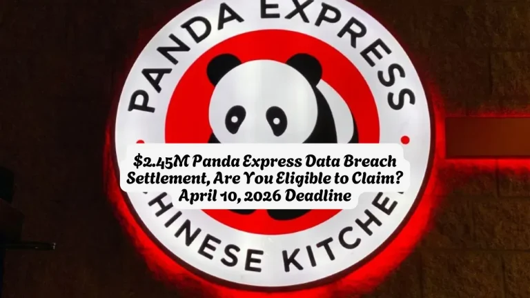 $2.45M Panda Express Data Breach Settlement, Are You Eligible to Claim April 10, 2026 Deadline