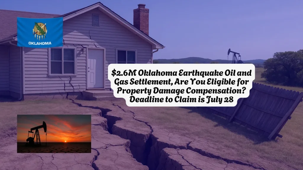 $2.6M Oklahoma Earthquake Oil and Gas Settlement, Are You Eligible for Property Damage Compensation? Deadline to Claim is July 28