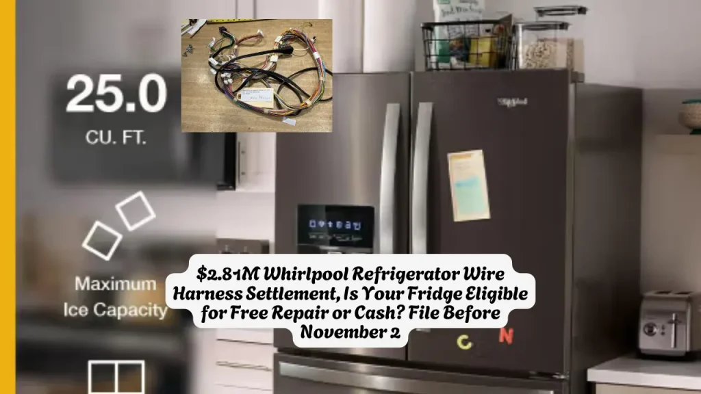 $2.81M Whirlpool Refrigerator Wire Harness Settlement, Is Your Fridge Eligible for Free Repair or Cash? File Before November 2