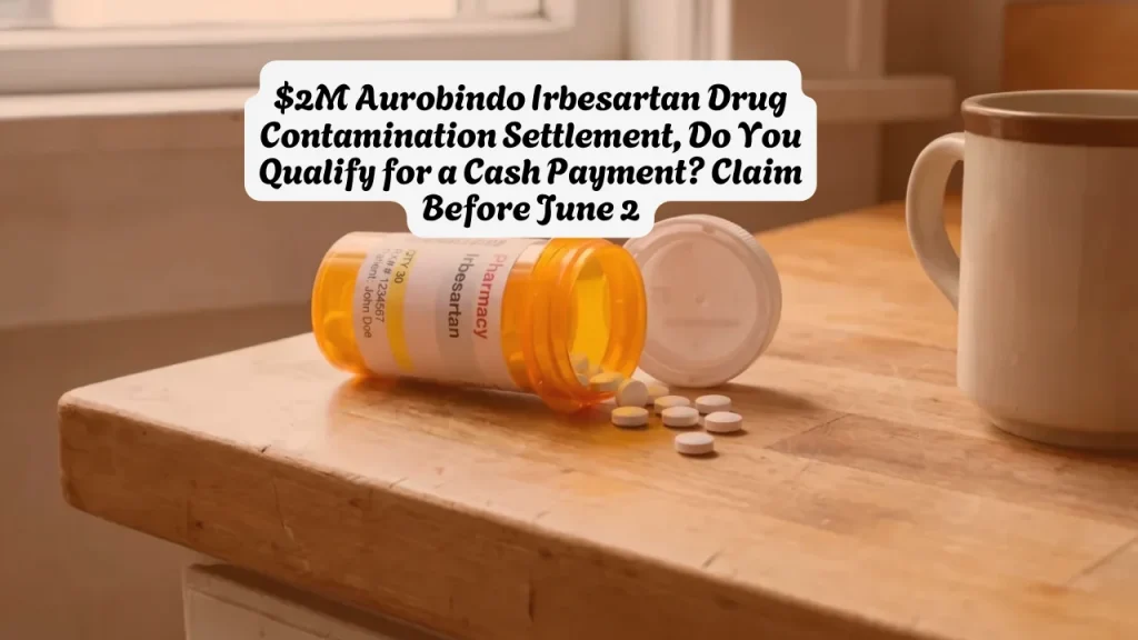 $2M Aurobindo Irbesartan Drug Contamination Settlement, Do You Qualify for a Cash Payment? Claim Before June 2 1 $2M Aurobindo Irbesartan Drug Contamination Settlement, Do You Qualify for a Cash Payment Claim Before June 2