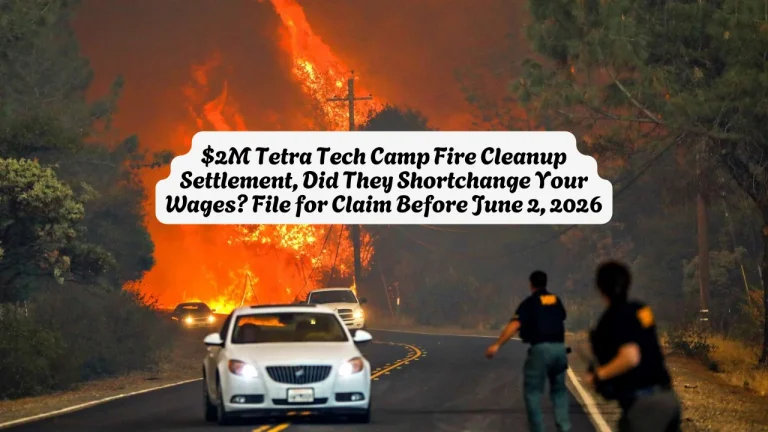 $2M Tetra Tech Camp Fire Cleanup Settlement, Did They Shortchange Your Wages File for Claim Before June 2, 2026
