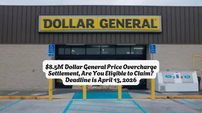 $8.5M Dollar General Price Overcharge Settlement, Are You Eligible to Claim Deadline is April 13, 2026