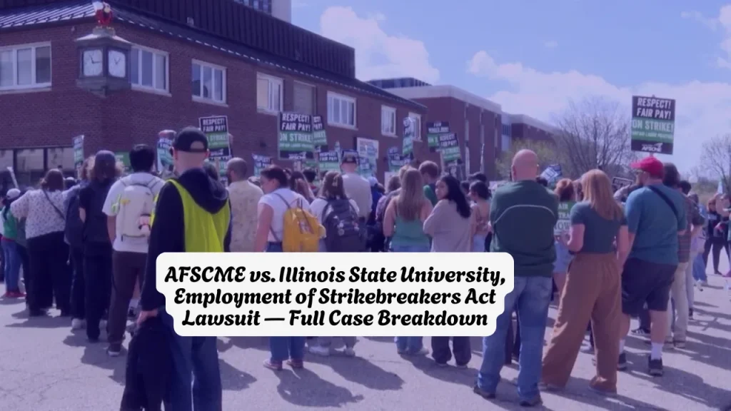 AFSCME vs. Illinois State University, Employment of Strikebreakers Act Lawsuit — Full Case Breakdown