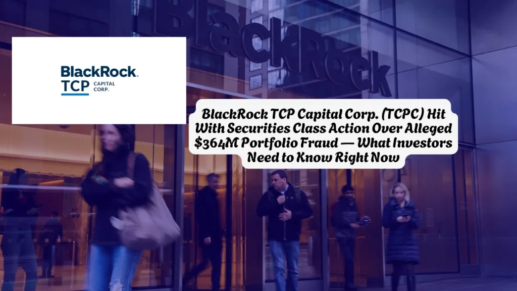 BlackRock TCP Capital Corp. (TCPC) Hit With Securities Class Action Over Alleged $364M Portfolio Fraud — What Investors Need to Know Right Now