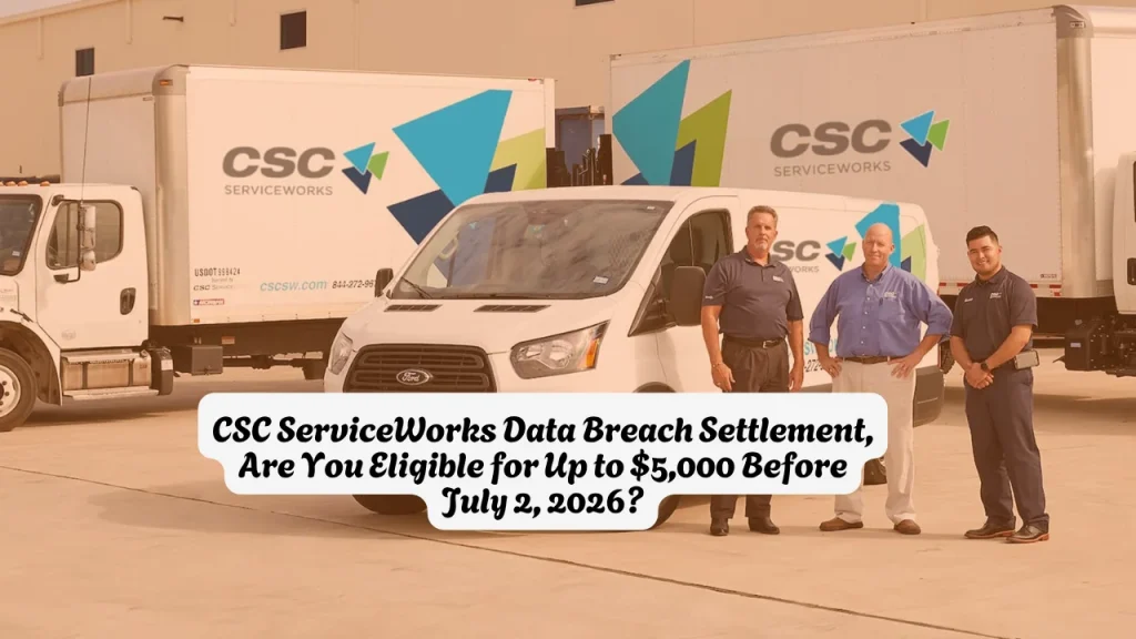 CSC ServiceWorks Data Breach Settlement, Are You Eligible for Up to $5,000 Before July 2, 2026?