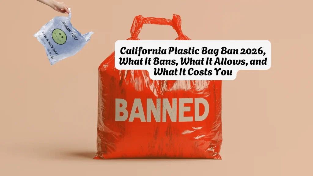 California Plastic Bag Ban 2026 What It Bans, What It Allows, and What It Costs You