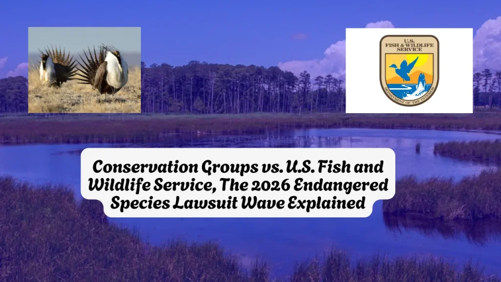 Conservation Groups vs. U.S. Fish and Wildlife Service, The 2026 Endangered Species Lawsuit Wave Explained