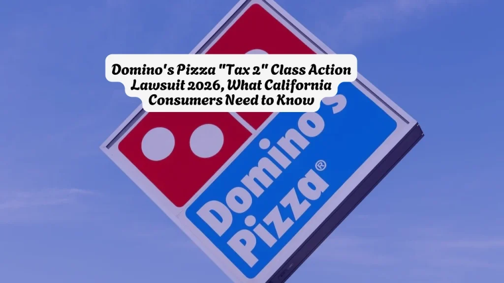 Domino's Pizza "Tax 2" Class Action Lawsuit 2026, What California Consumers Need to Know