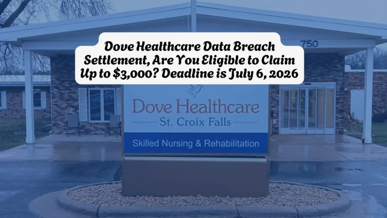Dove Healthcare Data Breach Settlement, Are You Eligible to Claim Up to $3,000? Deadline is July 6, 2026