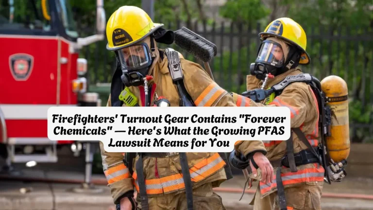 Firefighters Turnout Gear Contains Forever Chemicals Here's What the Growing PFAS Lawsuit Means for You