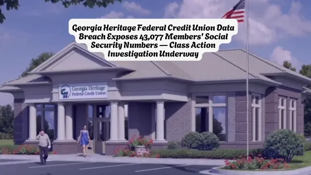 Georgia Heritage Federal Credit Union Data Breach Exposes 43,077 Members' Social Security Numbers — Class Action Investigation Underway