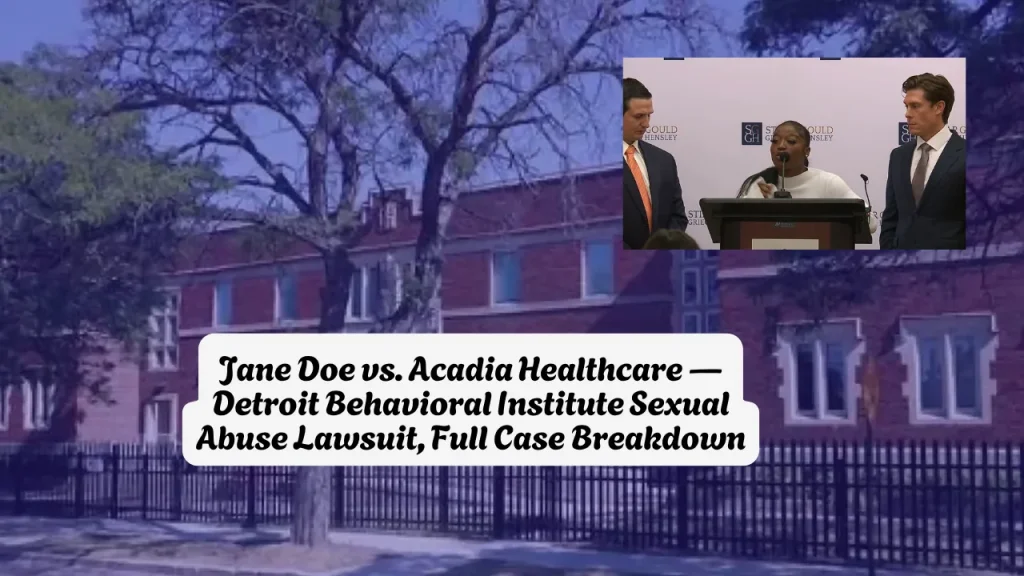 Jane Doe vs. Acadia Healthcare Detroit Behavioral Institute Sexual Abuse Lawsuit, Full Case Breakdown