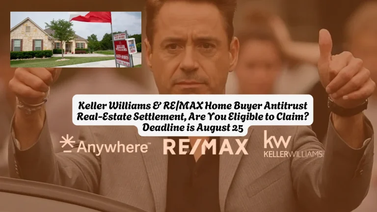 Keller Williams & RE MAX Home Buyer Antitrust Real-Estate Settlement, Are You Eligible to Claim Deadline is August 25