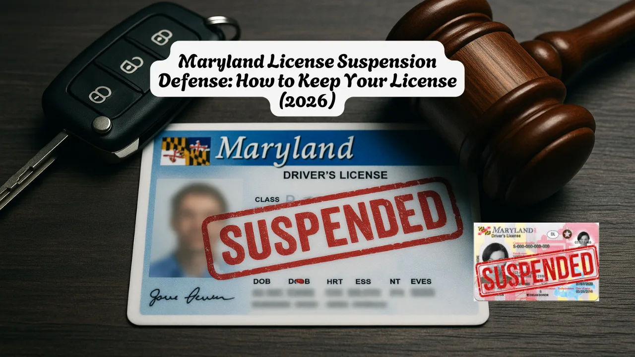 Maryland License Suspension Defense How To Keep Your License