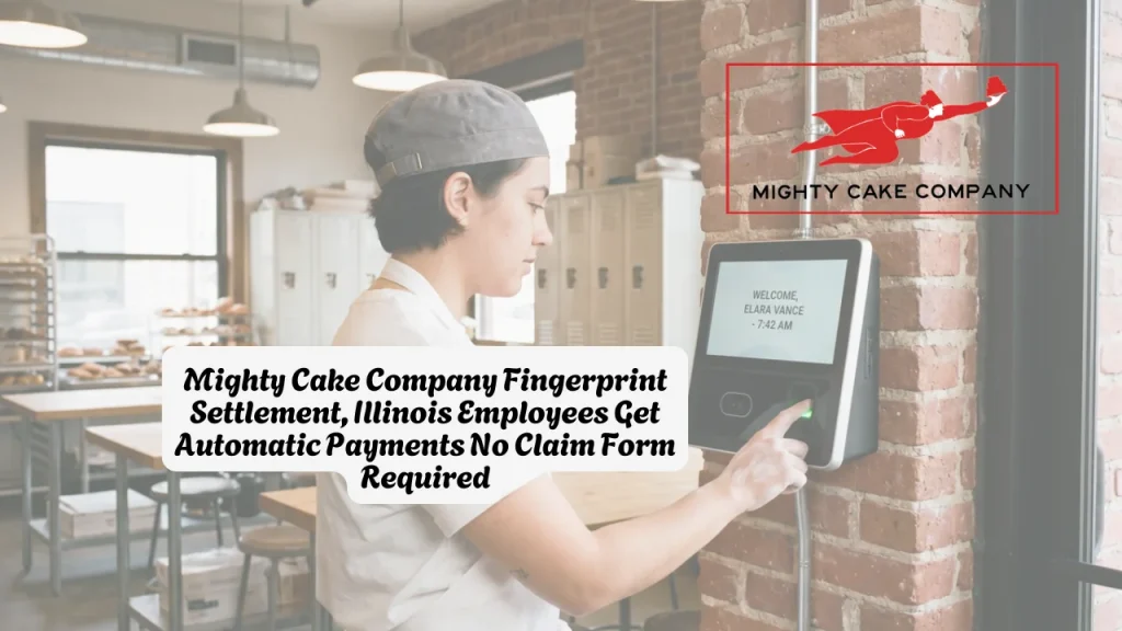 Mighty Cake Company Fingerprint Settlement, Illinois Employees Get Automatic Payments No Claim Form Required