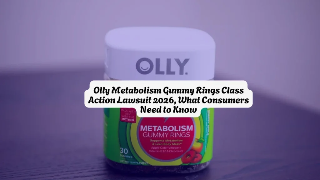 Olly Metabolism Gummy Rings Class Action Lawsuit 2026 On Flase Advertising
