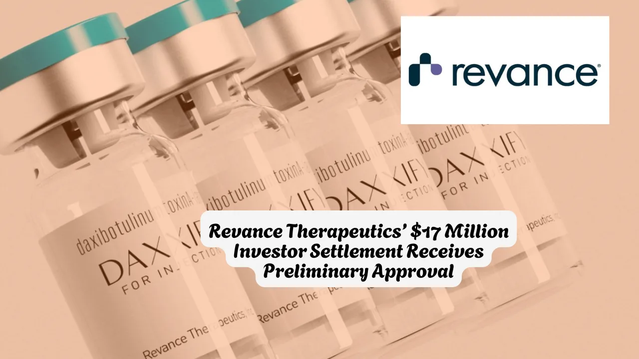 Revance Collection Revance $17M Investor Settlement Preliminary Approval & Claim