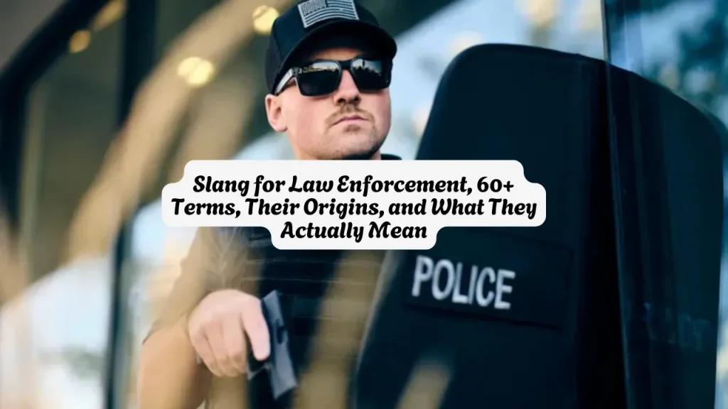 Slang for Law Enforcement, 60+ Terms, Their Origins, and What They Actually Mean