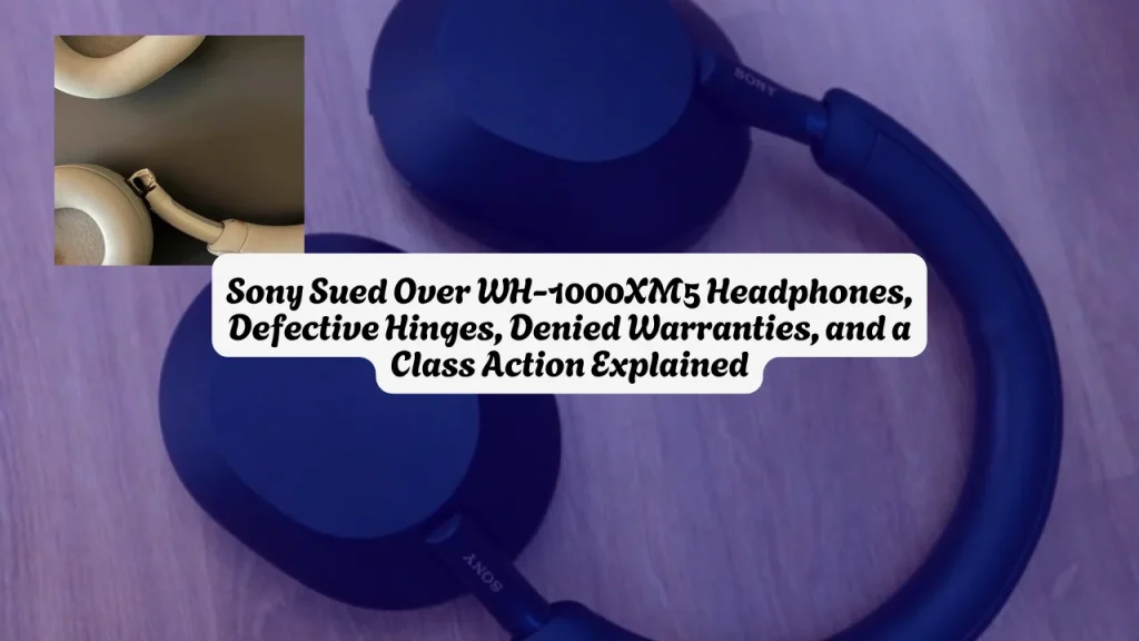 Sony Sued Over WH-1000XM5 Headphones Defective Hinges, Denied Warranties, and a Class Action Explained