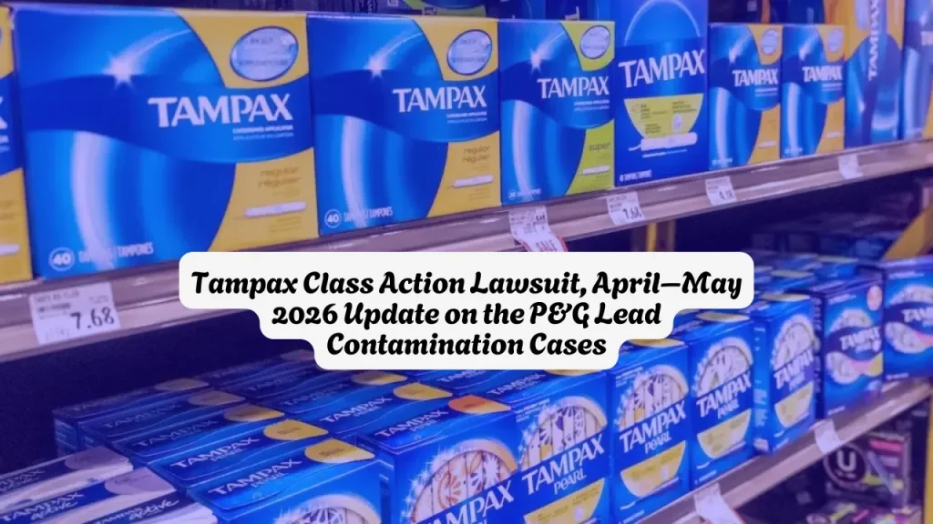 Tampax Class Action Lawsuit, April–May 2026 Update on the P&G Lead Contamination Cases