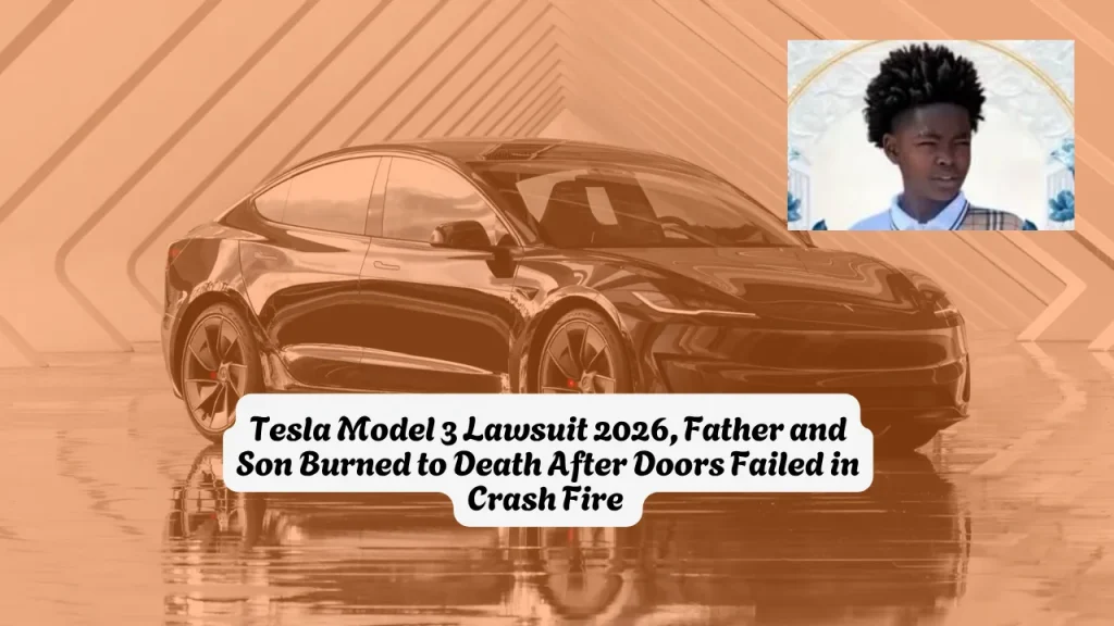 Tesla Model 3 Lawsuit 2026, Father and Son Burned to Death After Doors Failed in Crash Fire