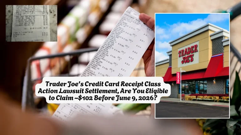 Trader Joe's Credit Card Receipt Class Action Lawsuit Settlement, Are You Eligible to Claim ~$102 Before June 9, 2026