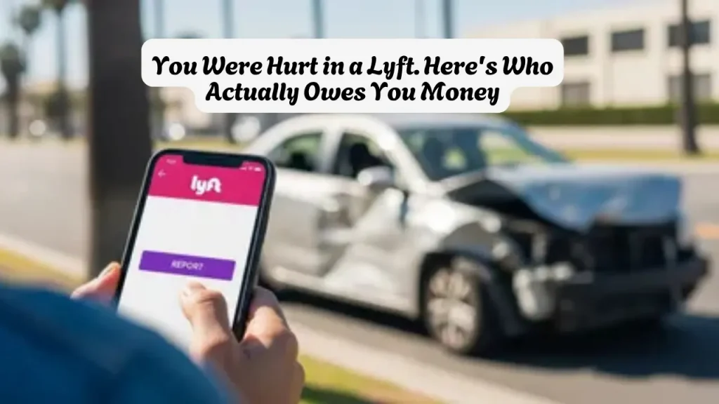 You Were Hurt in a Lyft. Here's Who Actually Owes You Money