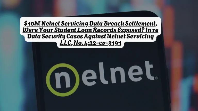 $10M Nelnet Servicing Data Breach Settlement, Were Your Student Loan Records Exposed? In re Data Security Cases Against Nelnet Servicing LLC, No. 4:22-cv-3191