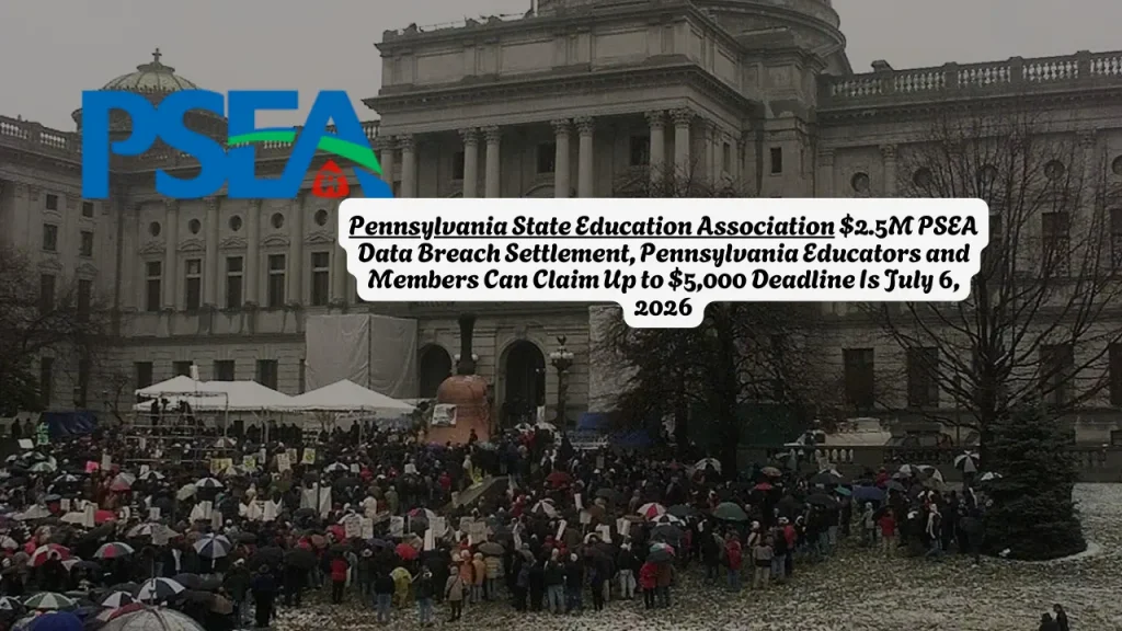 Pennsylvania State Education Association $2.5M PSEA Data Breach Settlement, Pennsylvania Educators and Members Can Claim Up to $5,000 Deadline Is July 6, 2026