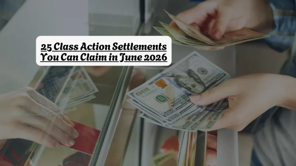 25 Class Action Settlements You Can Claim in June 2026
