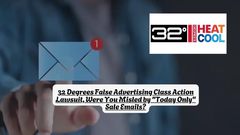 32 Degrees False Advertising Class Action Lawsuit, Were You Misled by "Today Only" Sale Emails?