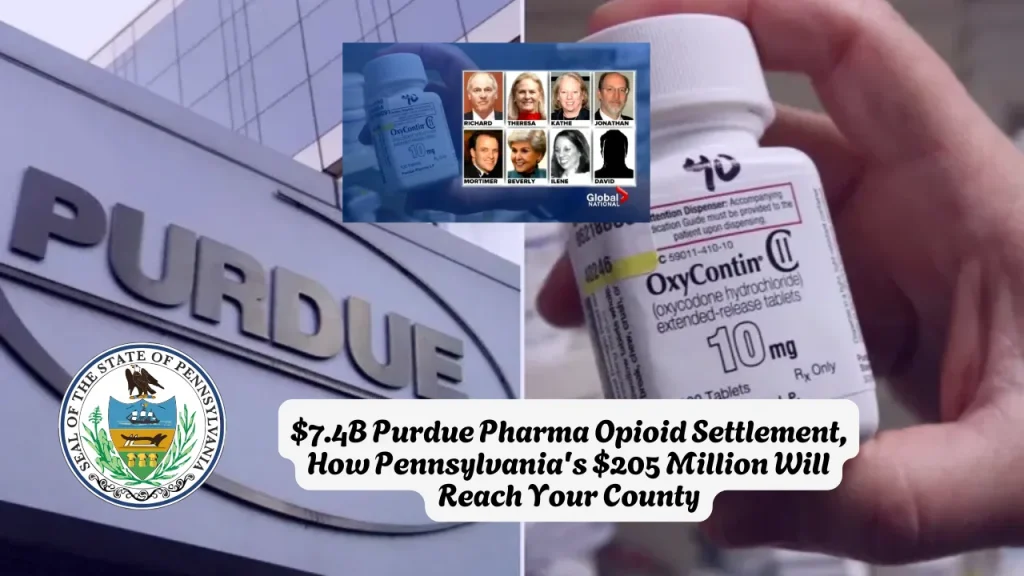 $7.4B Purdue Pharma Opioid Settlement, How Pennsylvania's $205 Million Will Reach Your County