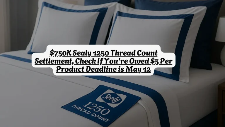 $750K Sealy 1250 Thread Count Settlement, Check If You're Owed $5 Per Product Deadline is May 12